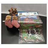 Bears, Stockings,and Garden Flag