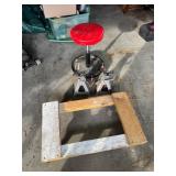 Jack stands and rolling seat