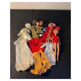 Vintage case, Barbie doll, clothes