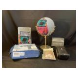 Masager, mirrors, hair extensions, shavers