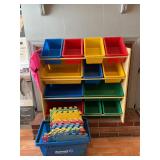 Toy storage unit, floor foam boards