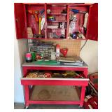 Rolling workbench with contents