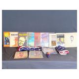 9 - albums, vintage Playboy, flags, Trump pen