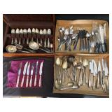 Large lot of silverware