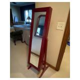 Mirrored jewelry cabinet