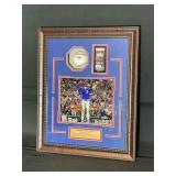 Framed Kris Bryant autographed ball