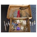 Womens watches, necklaces, and earrings