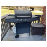 Char-Broil grill and patio storage