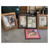 5 - framed sports prints