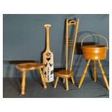 4 - antique Tell City pieces