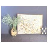 Large oil on canvas painting and decor