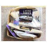 Sewing supplies and antique sew machine parts