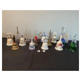 Brass bells and glass bells