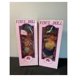 2-Goldenvale vinyl dolls