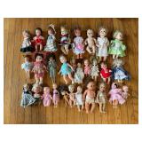 Collection of assorted dolls