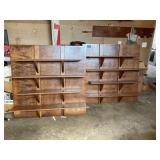 Handmade wood shelves
