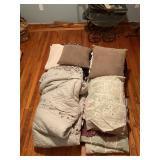 Assorted blankets, sheets, comforters