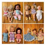 Assorted dolls, some vintage