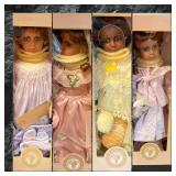 4-vinyl dolls- original packaging