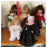 Porcelain doll collection