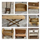 Wood doll furniture