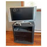Sharp Tv, remote, TV Stand