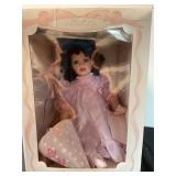 Porcelain American doll classic birthday doll