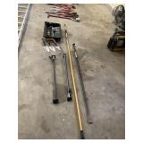 Paint stick, bins, drywall jacks