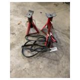 Jack stands and battery cables