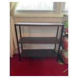 Metal shelves