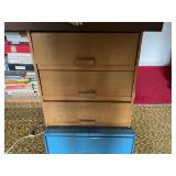 Wood boxes with assorted Vtg pieces