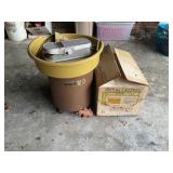 Pottery wheel and supplies