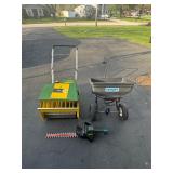 Snow blower, seed spreader