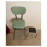 Stool and Vtg chair