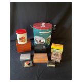 Containers- Tins and wooden boxes