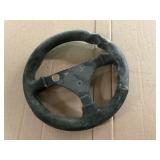 Steering wheel engraved by LYN St. James