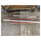 Rullers, level,measuring sticks