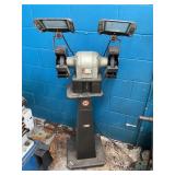 Black and Decker grinder with pedestal