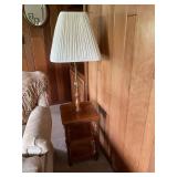 Wood table lamp