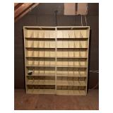 Metal shelves