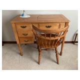 Sewing table and chair