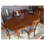 Ethan Allen table dining room table and Chairs