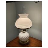 Milk glass lamp
