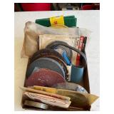 Assorted sanding wheels and wire wheels