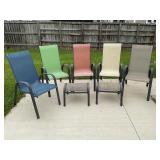 Assorted chairs and foot stools