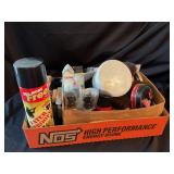 Shoe shine brushes, supplies