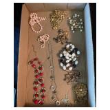Assorted costume jewelry