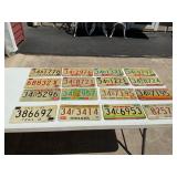 Assorted license plate plates