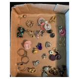 Assorted pierced earrings