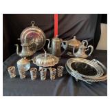 Silver plated tableware,